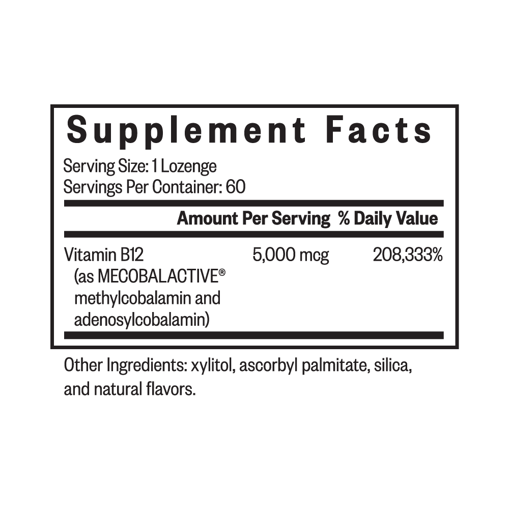 Methyl B12 5000 - Everyday Essential