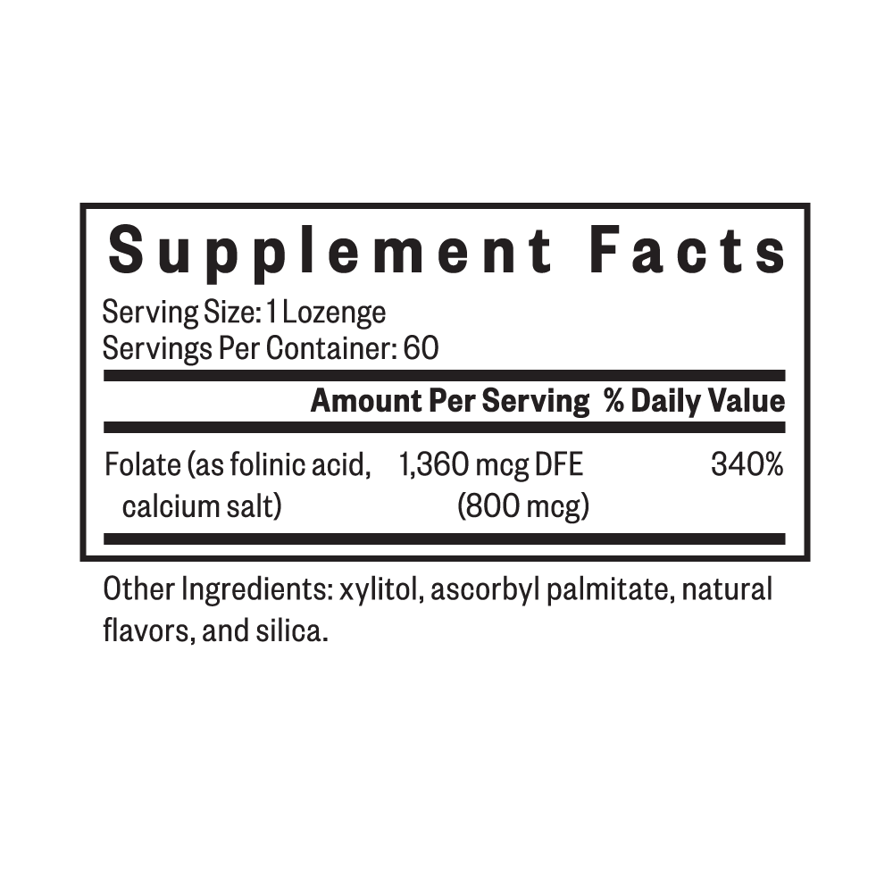Folinic Acid Lozenge - Everyday Essential