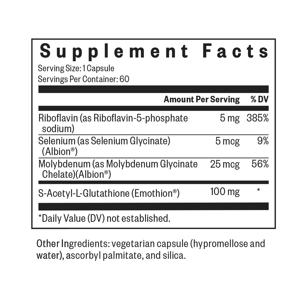 Glutathione with Cofactors ( formerly Glutathione Plus) - Everyday Essential