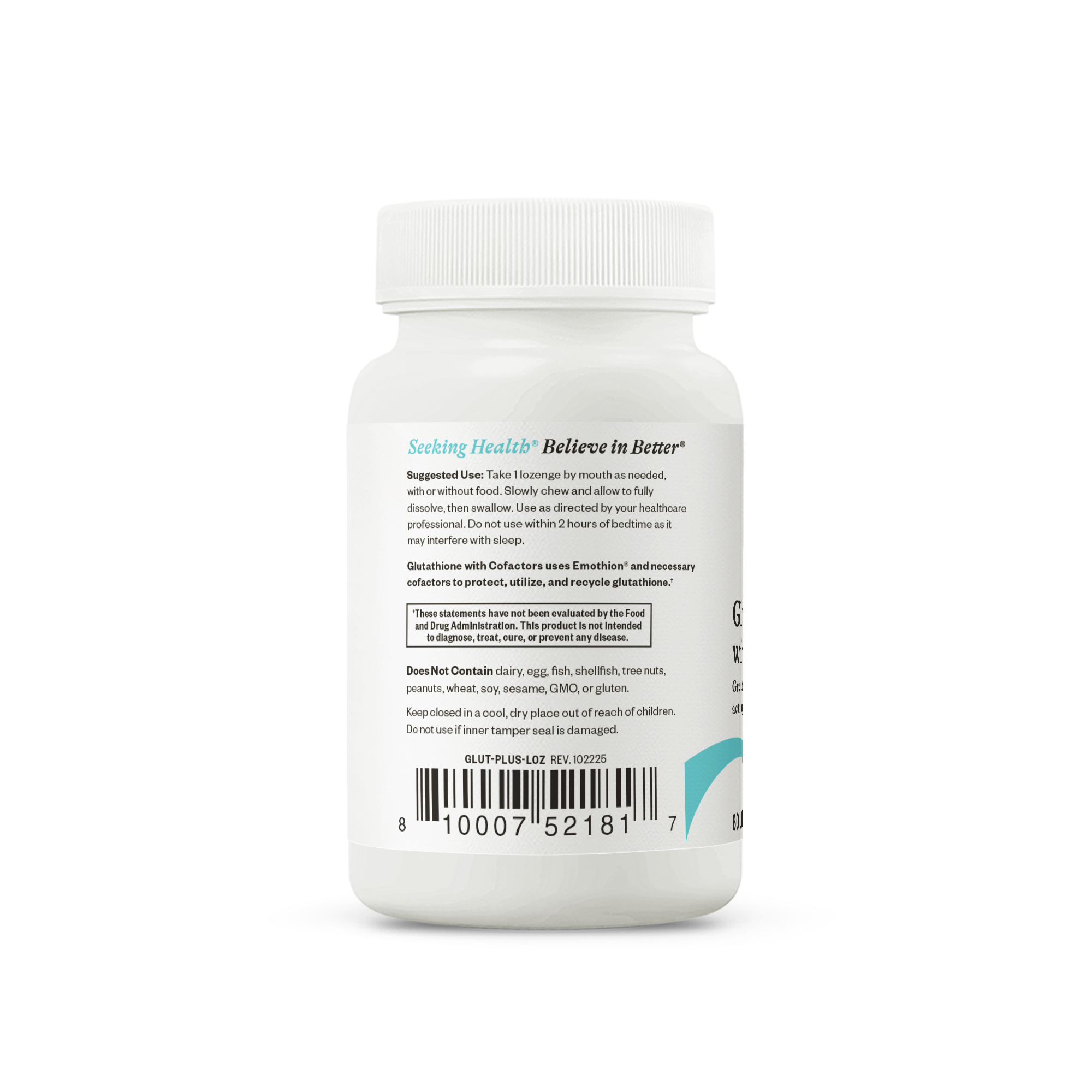 Glutathione with Cofactors Lozenges ( formerly Glutathione Plus Lozenge ) - Everyday Essential