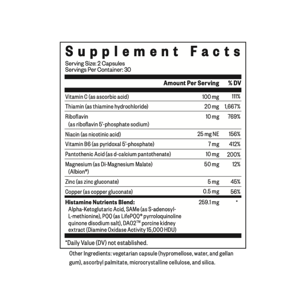 Histamine Nutrients - Everyday Essential