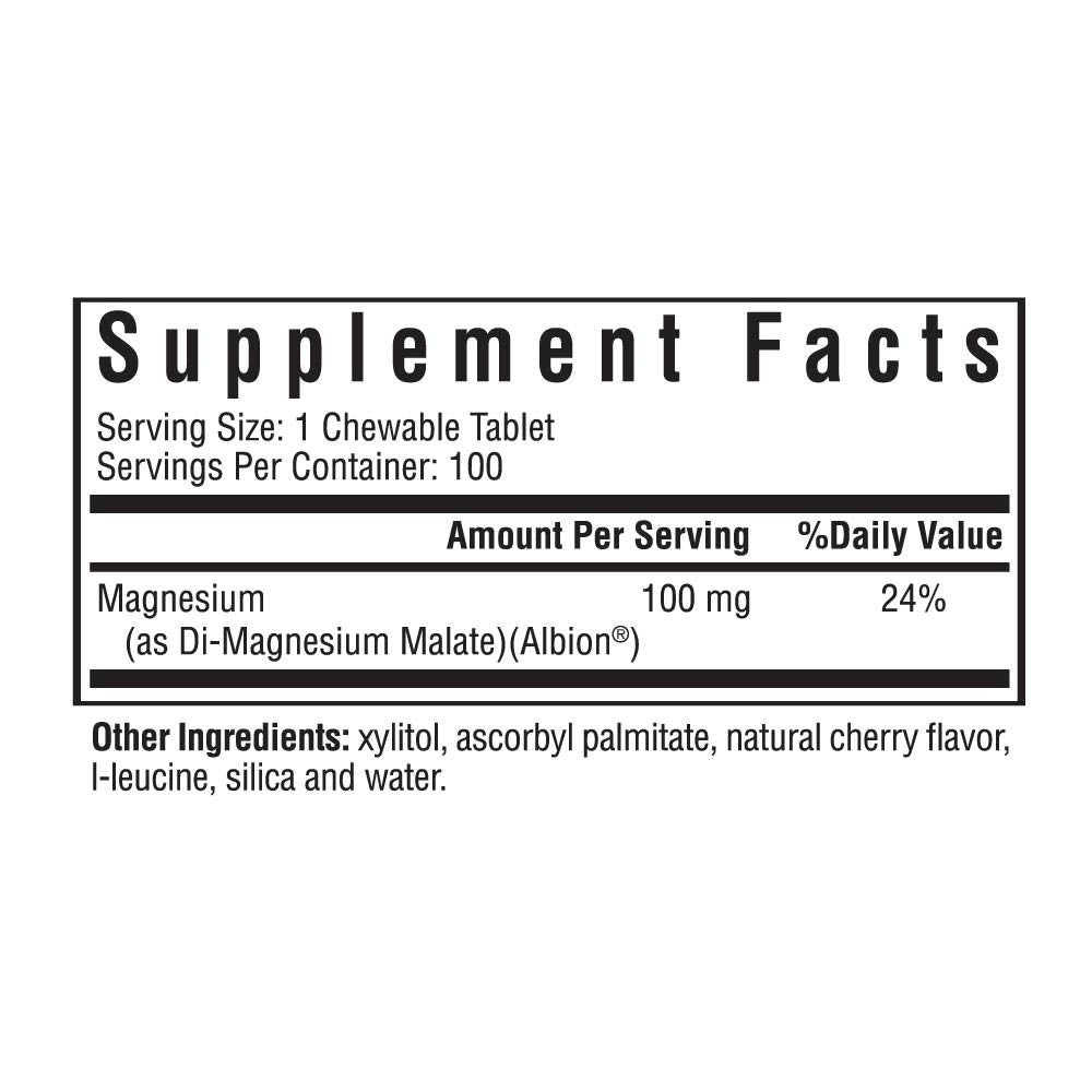 Magnesium Malate Chewable - Daily Wellness Essential