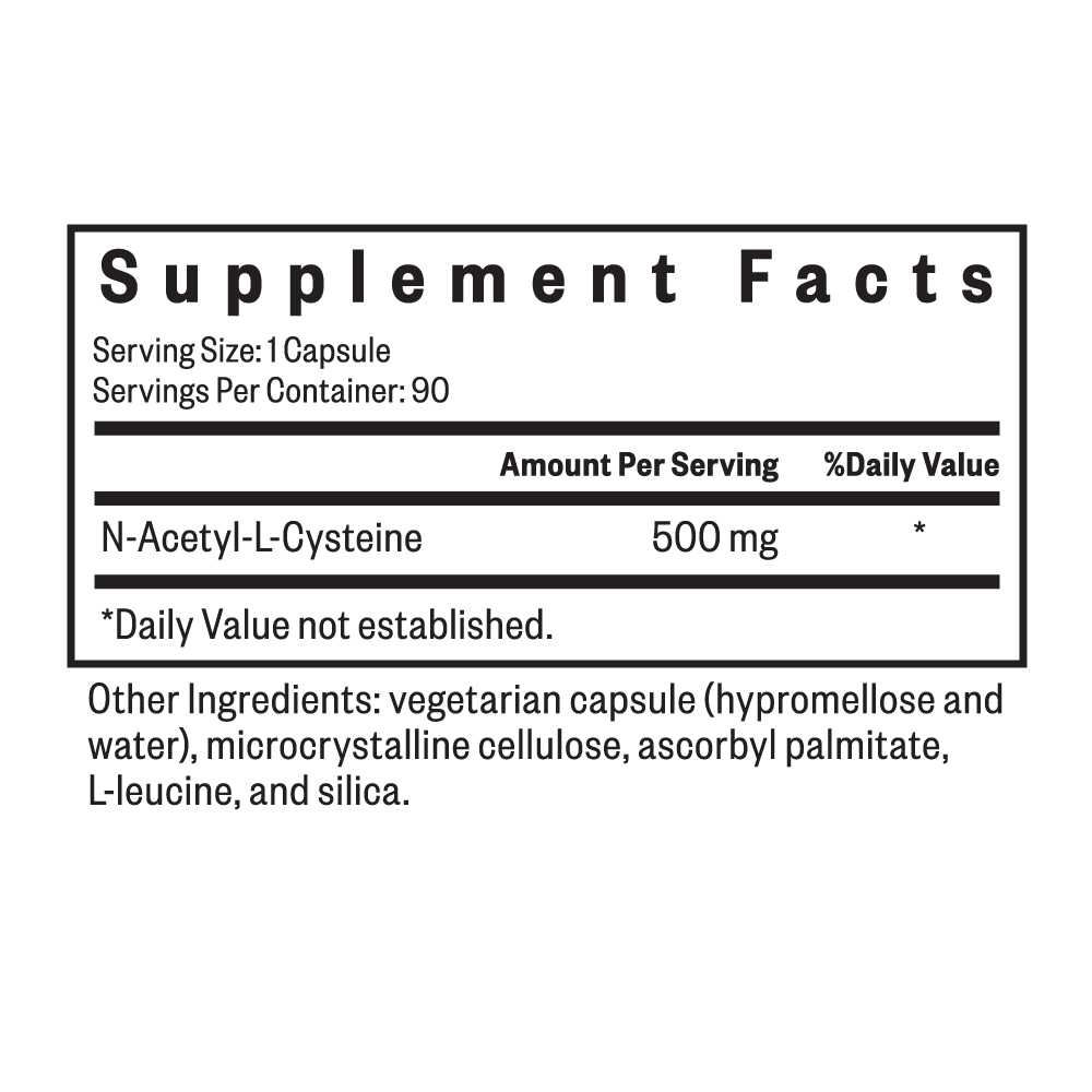 NAC Supplement (N-Acetyl-L-Cysteine) - Daily Wellness Essential