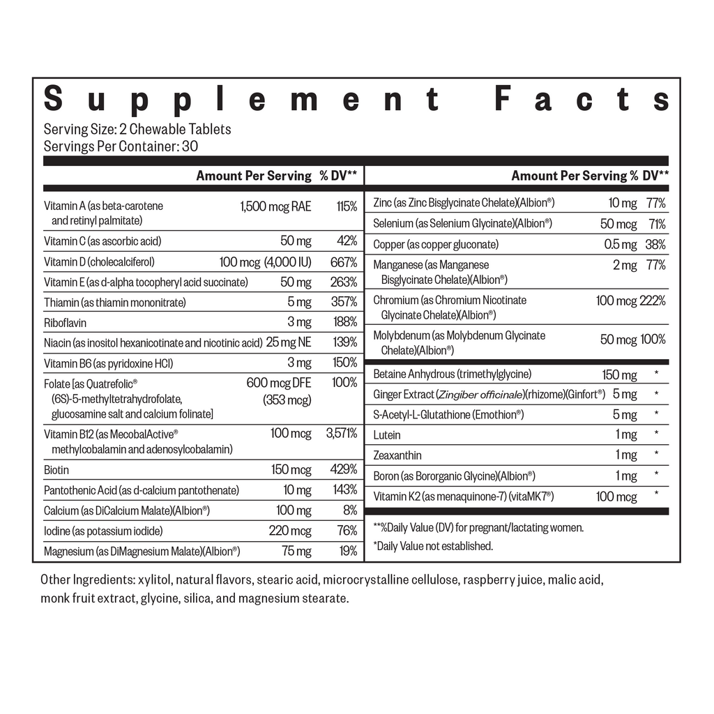 Prenatal Essentials Chewable - Everyday Essential